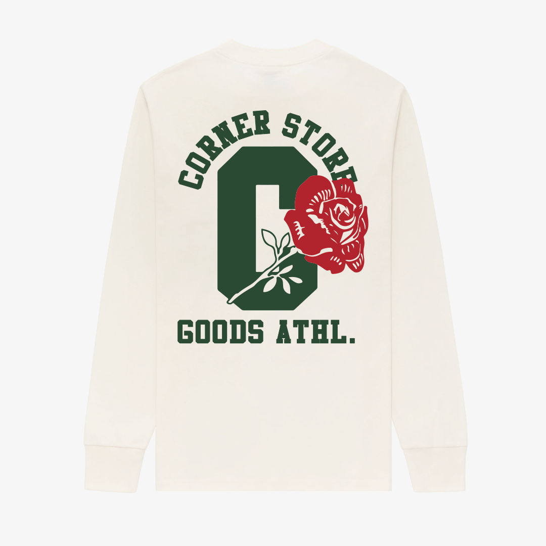 C Rose Longsleeve Tee (Soft White)