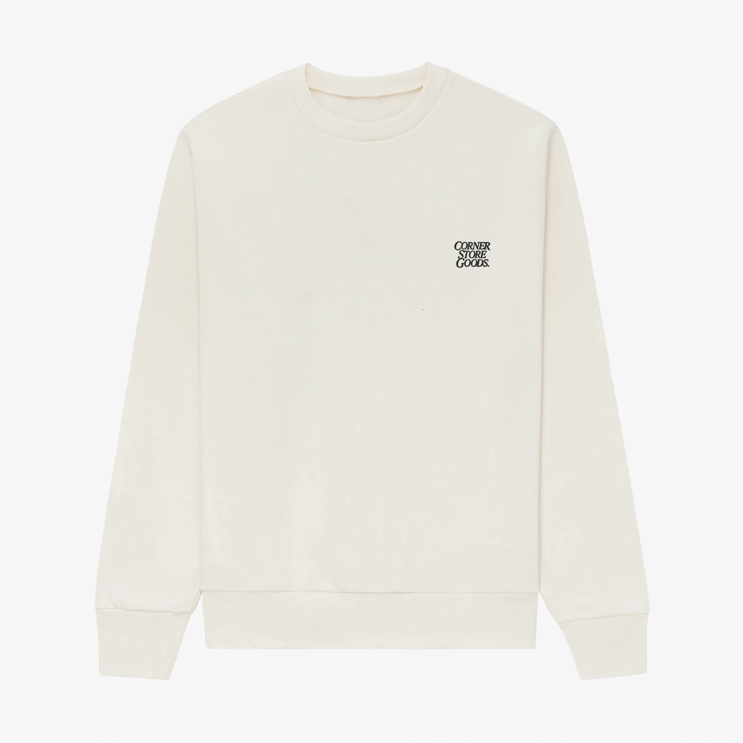 Logo Crewneck Sweatshirt (Soft White)