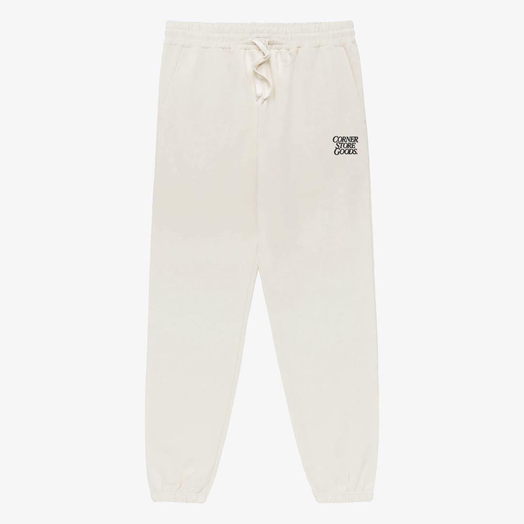 Logo Sweatpants (Soft White)